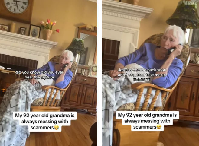 Tactics of a crazy grandmother: a 92-year-old woman outsmarted scammers