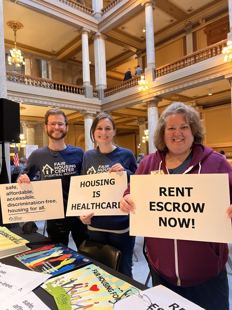 Members of the Fair Housing Center of Central Indiana. 