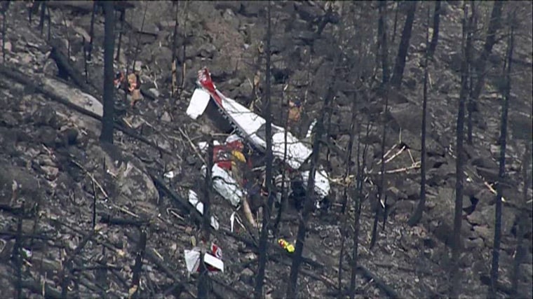 A plane crash in Larimer County, Colorado