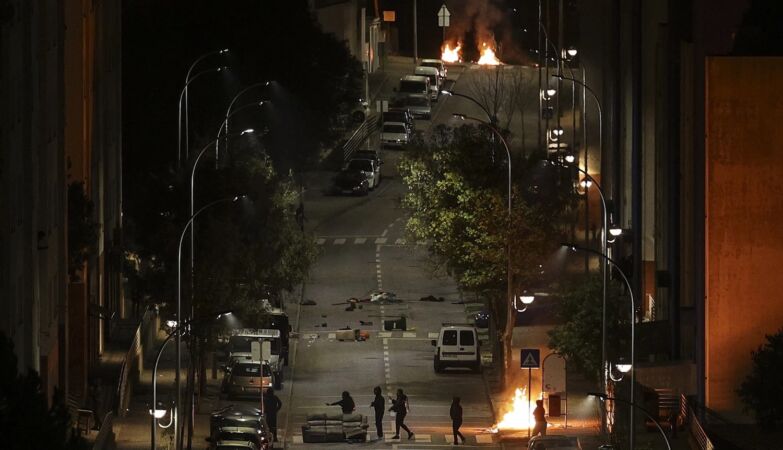 Arrested on suspicion of setting fire to rubbish bins. Couple arrested for attacks on bus