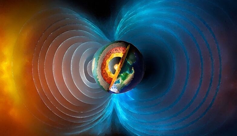 The geomagnetic field over North America is rapidly weakening