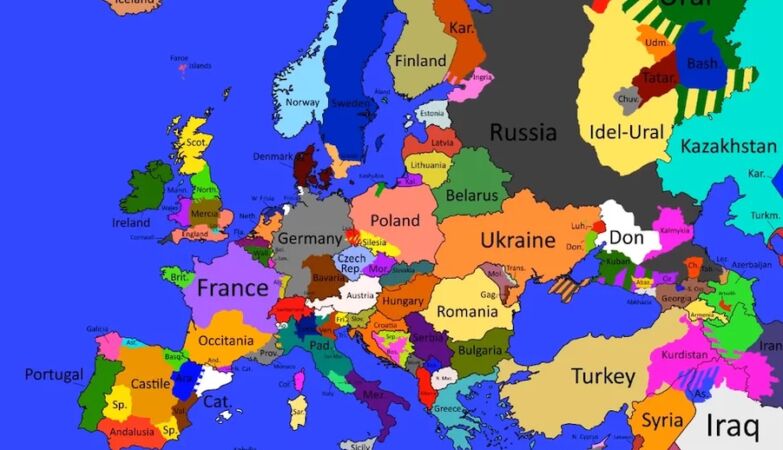 Catalonia, Scotland? Map shows that the largest independent “kingdom” is in Italy