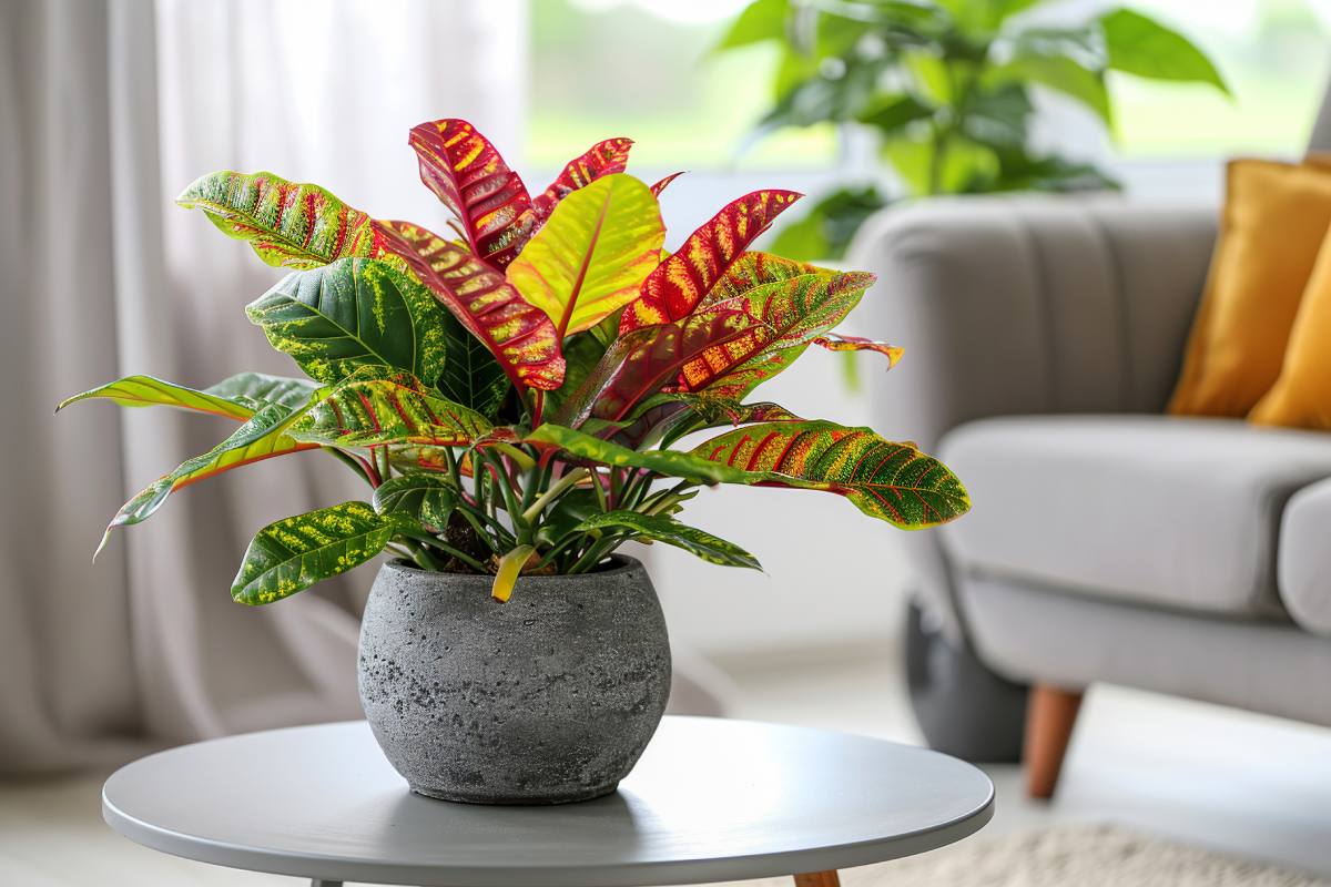 Christmas plants with red leaves