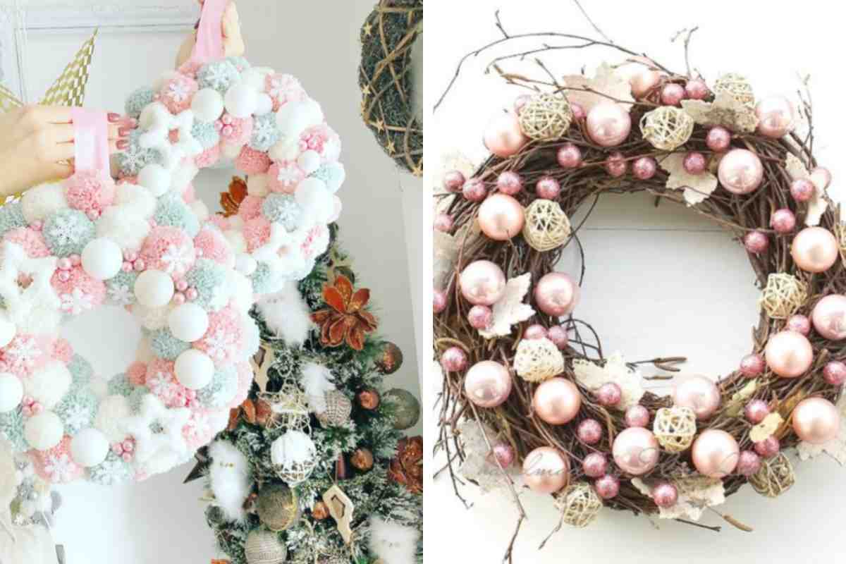 Pastel colored decorations for Christmas