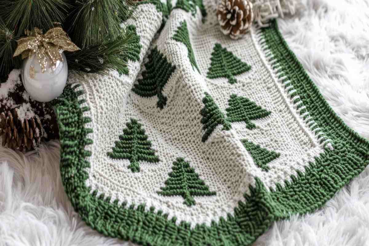 Christmas decorations made with crochet