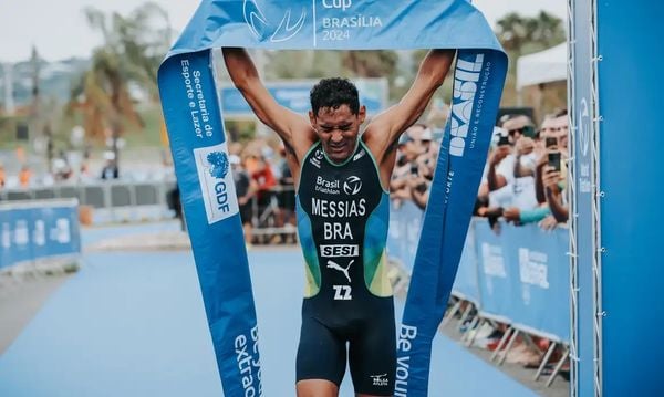 Manoel Messias from Ceará won the triathlon race in Brasília