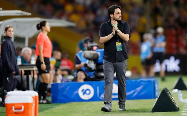 Arthur Elias during Brazil's game against Australia