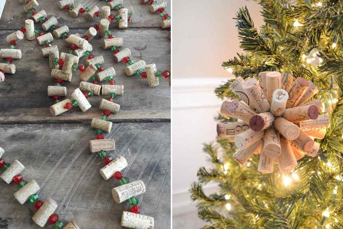 how to create three-dimensional garlands with corks