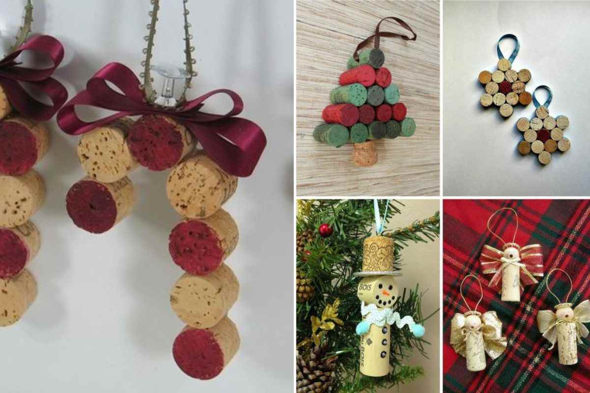 how to create christmas decorations with corks