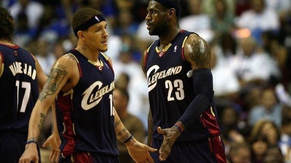 Delonte West and LeBron James for Cleveland