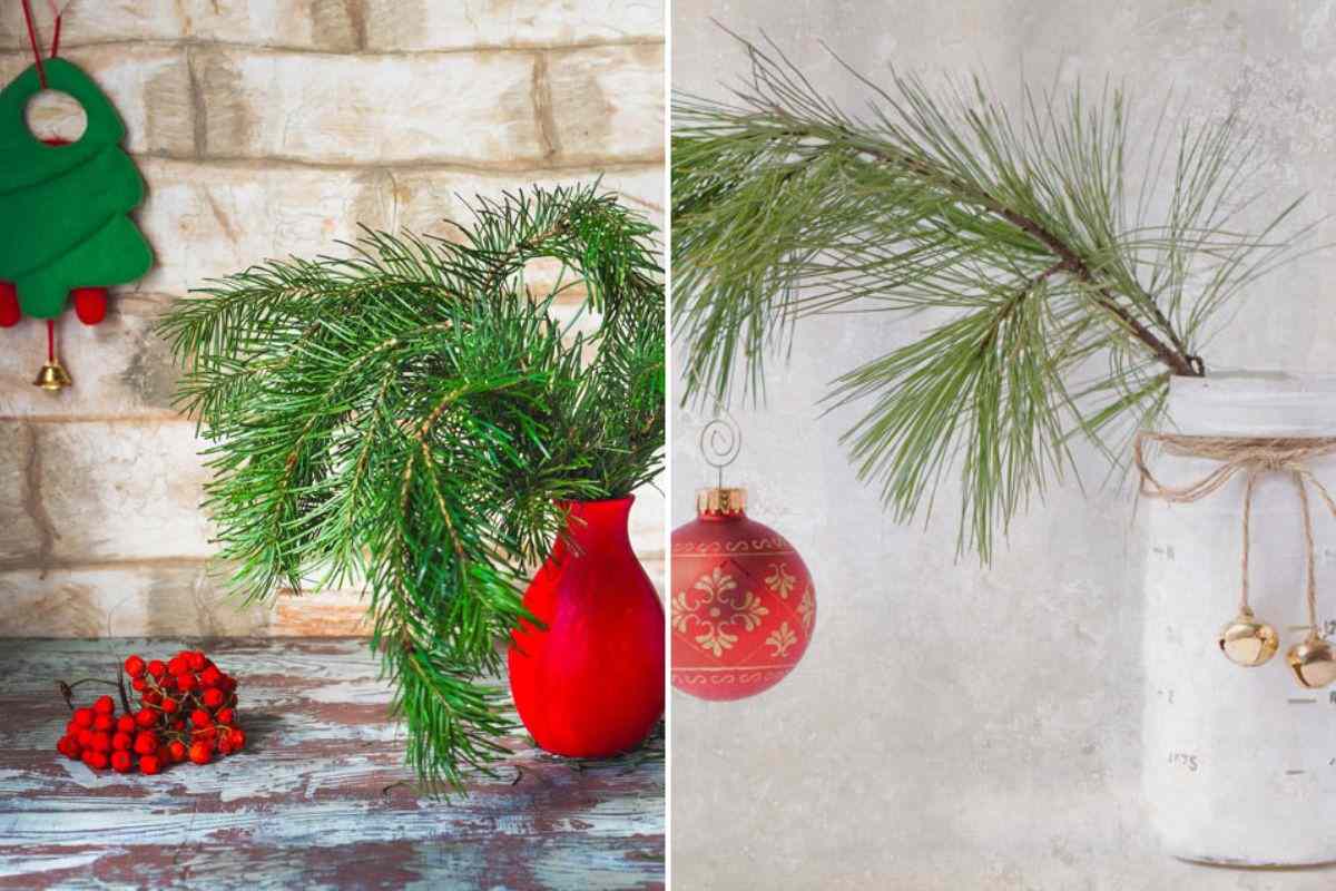 create original winter decorations with pine branches