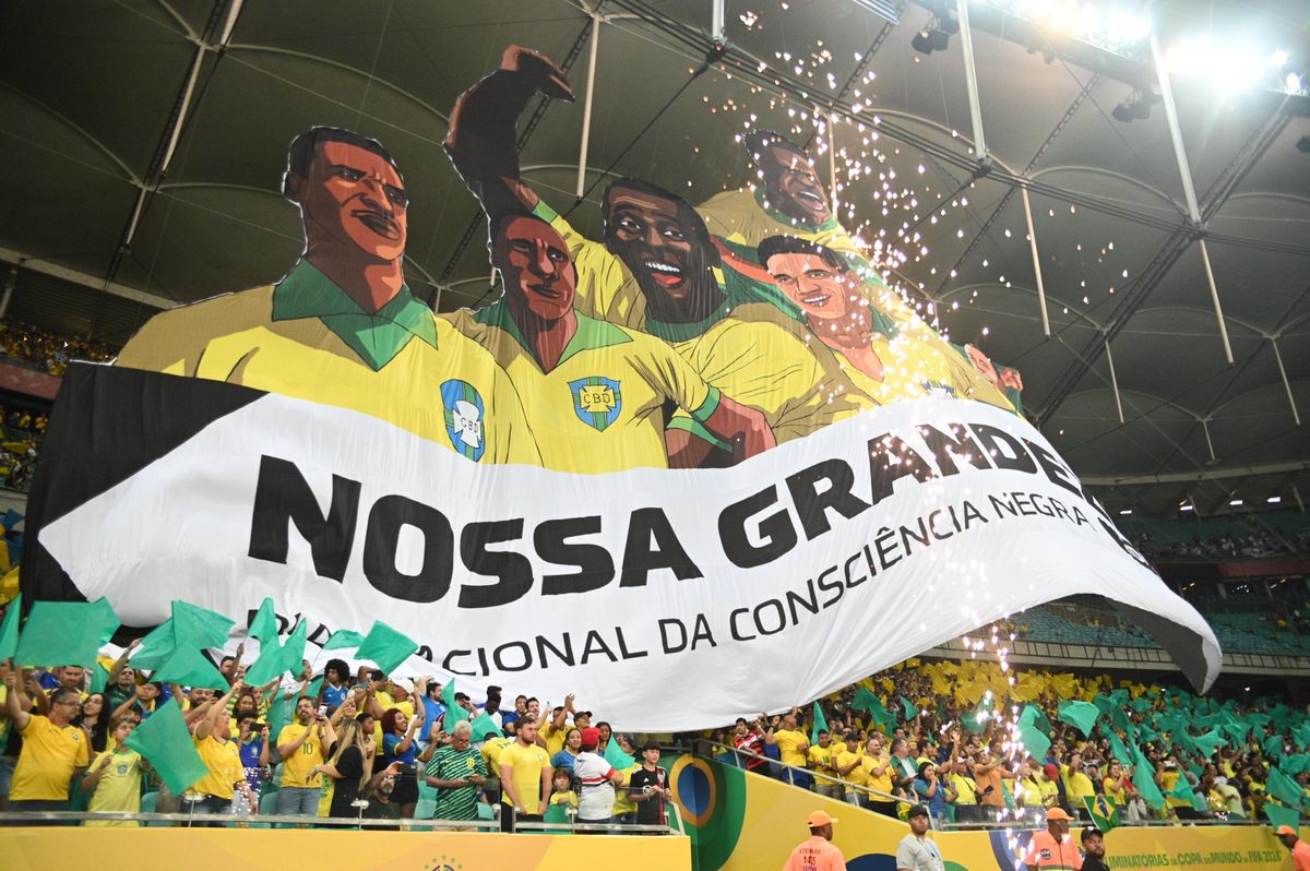 Mosaic of the Brazilian team for National Black Awareness Day