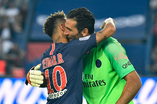 Neymar and Buffon