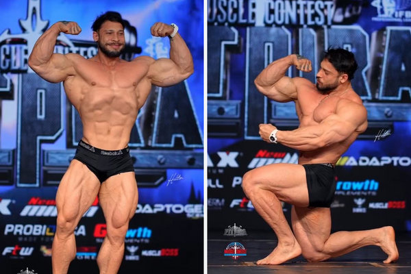 Ramon Dino performed in Piracicaba without bodybuilding paint