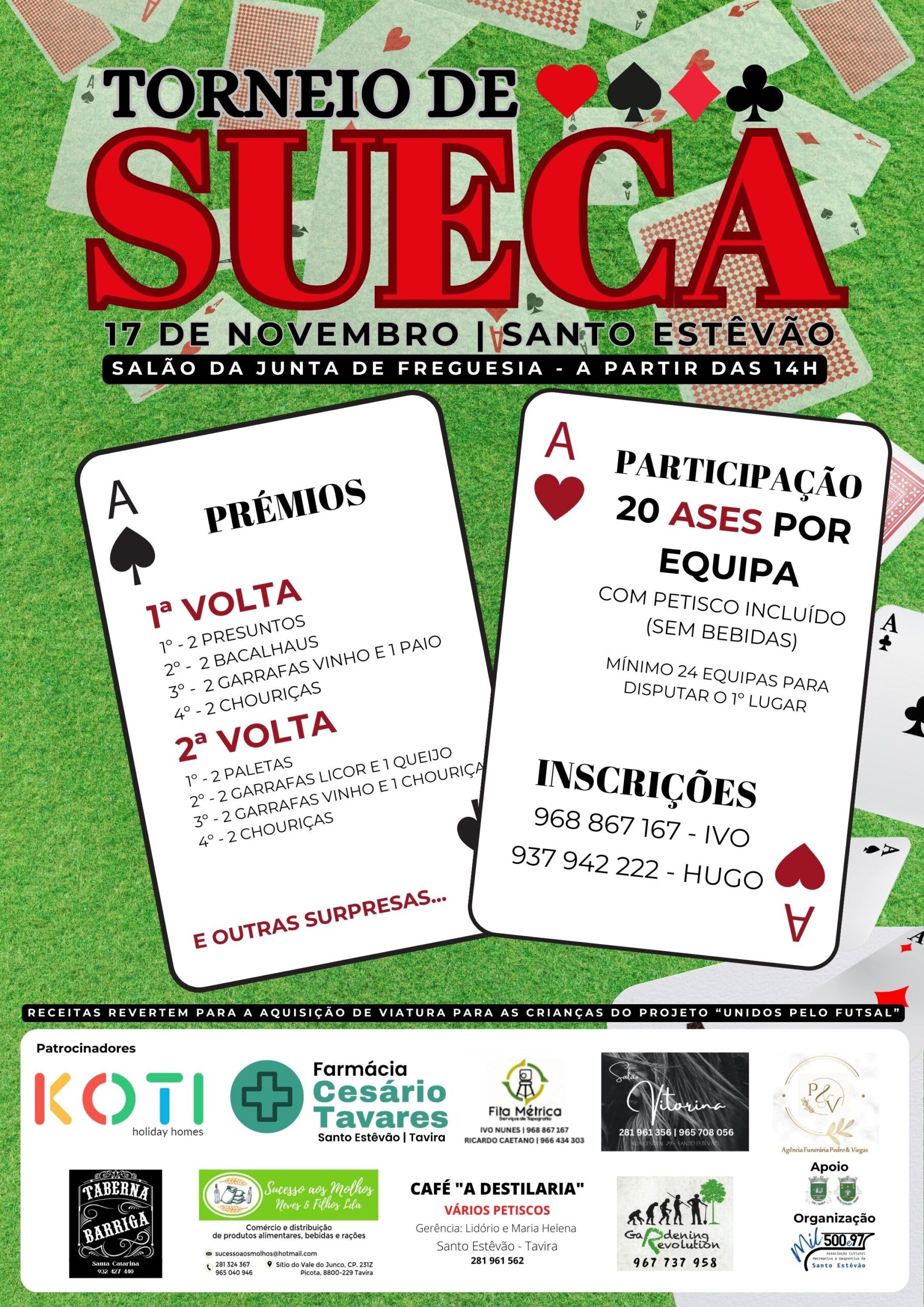 Santo Estêvão Sueca Tournament will raise funds for the “Unidos Pelo Futsal” project