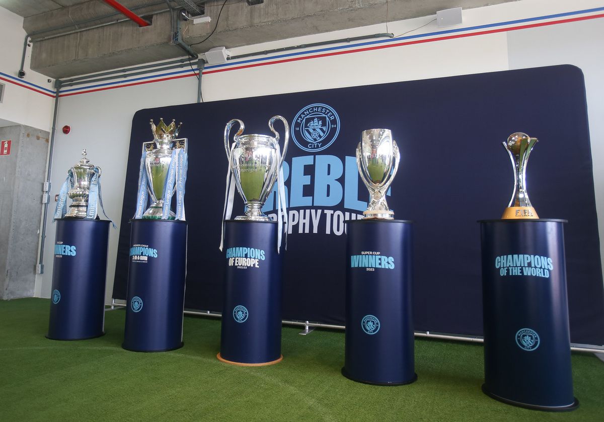 Manchester City trophies will be displayed at the Bahia Museum, in Fonte Nova