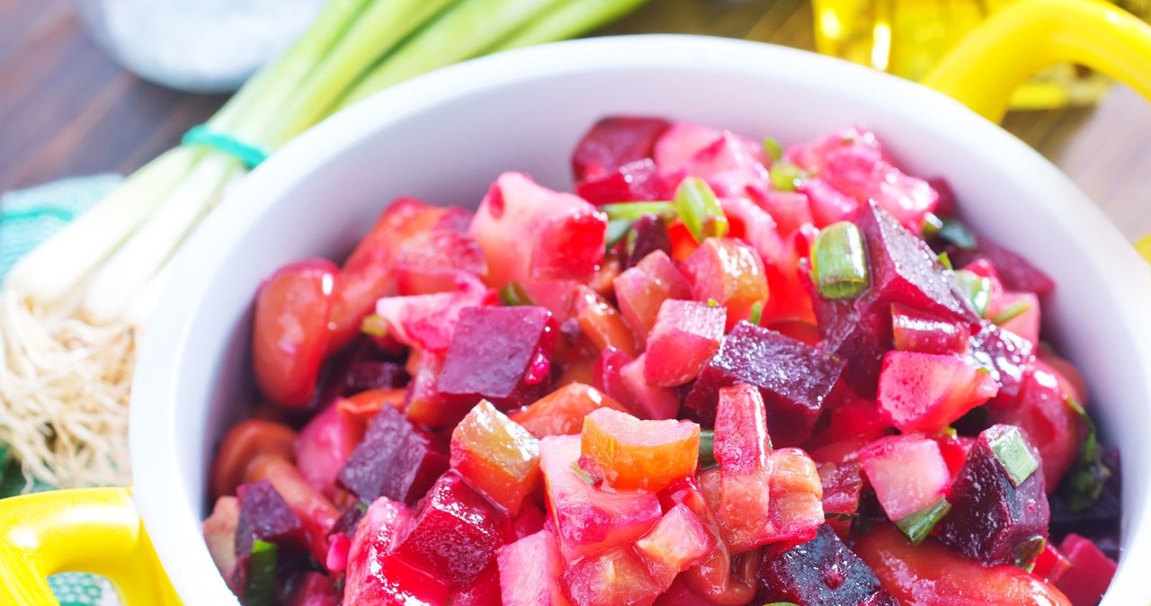 Don't throw away the beets from the starter. You'll make the best salad out of them