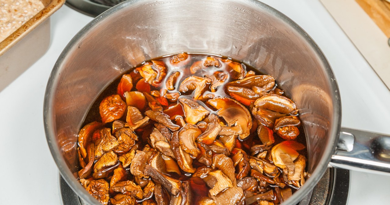 Do you pour this water over dried mushrooms? You can guarantee that they will be hard and bitter