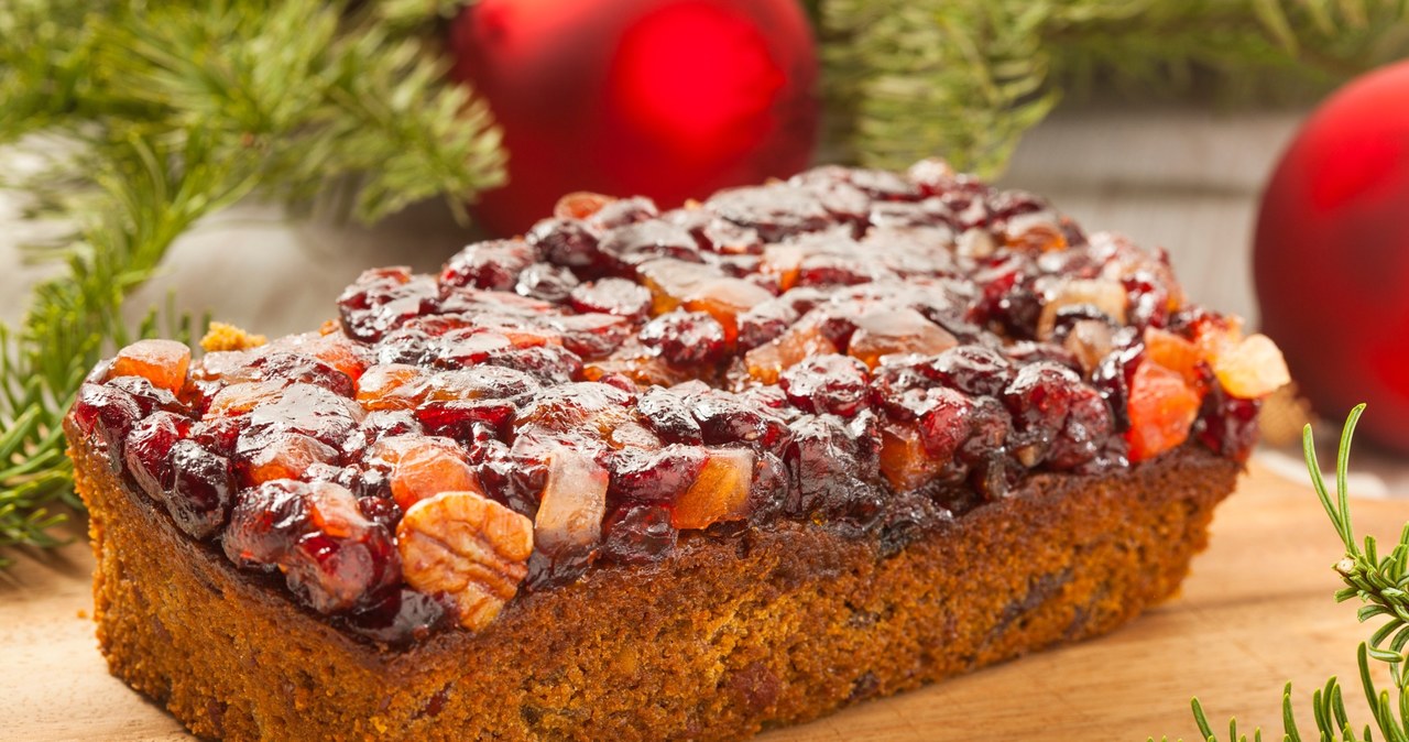 The cake is filled to the brim with dried fruit. Make a Prince's Cake for Christmas