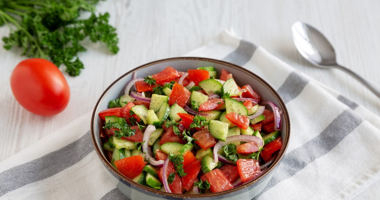 Fancy a light salad? Make this one with cucumbers and peppers