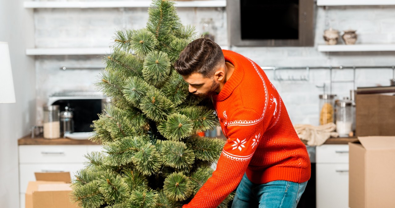 Do this before you put up your artificial Christmas tree. It will look much better