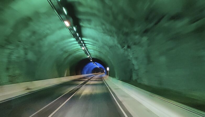 In one of the most isolated countries in the world, there are large tunnels full of art (and a roundabout)