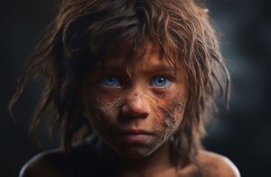 The oldest blue eyes in the world belong to a child with little luck