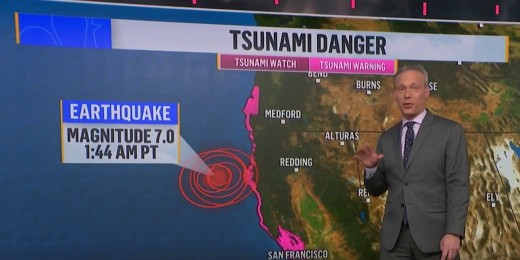 Tsunami warning lifted after 7.0-magnitude earthquake off California coast