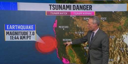 Tsunami warning lifted after 7.0-magnitude earthquake off California coast