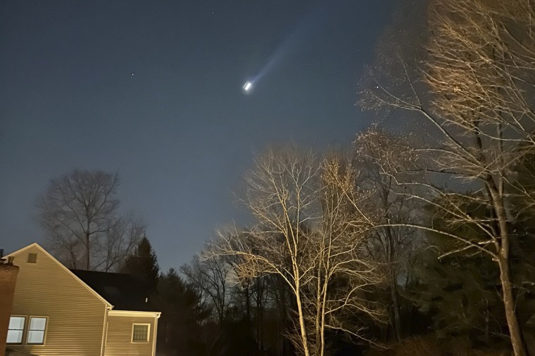 Drones in the sky at night 