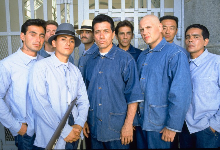 Edward James Olmos, center, in "American Me."