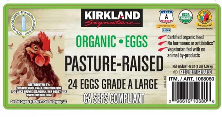 The Kirkland Signature Organic Pasture Raised 24-Count Eggs were distributed into 25 Costco stores in the States of Alabama, Georgia, North Carolina, South Carolina, and Tennessee beginning Nov. 22, 2024.