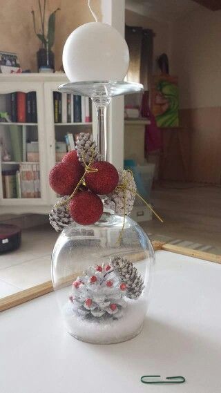 Mismatched glasses? Transform them into amazing Christmas decorations