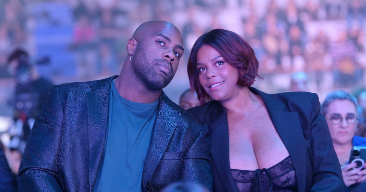 Teddy Riner with his wife Luthna and their 2 children: the champion is having a great time with his family and with other personalities