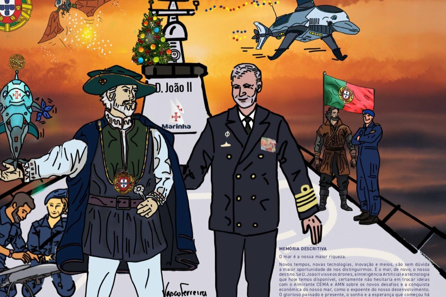 Gouveia e Melo arm in arm with… D. João II. Navy Magazine is already running a “campaign” for Admiral