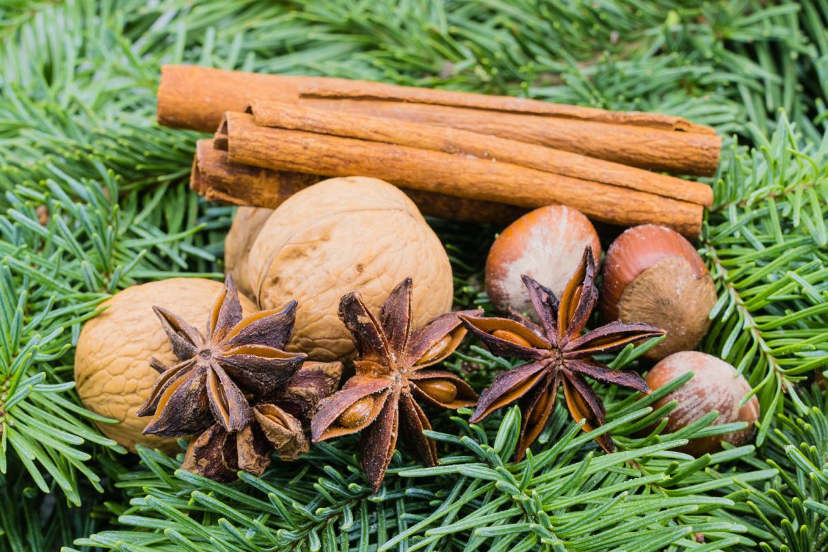 Natural decorations for the tree