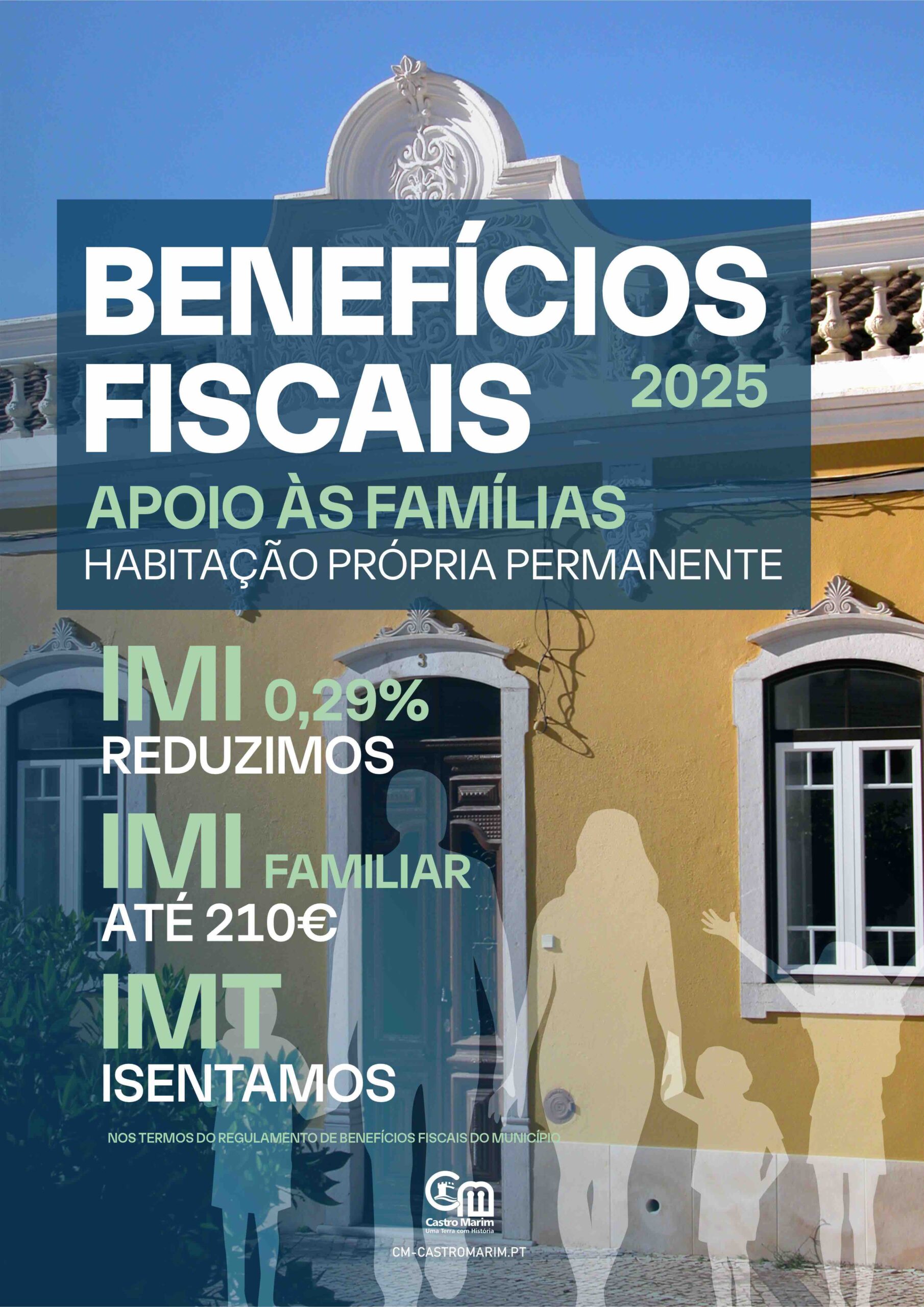 Castro Marim approves IMI below the minimum rate and accumulates discounts for families