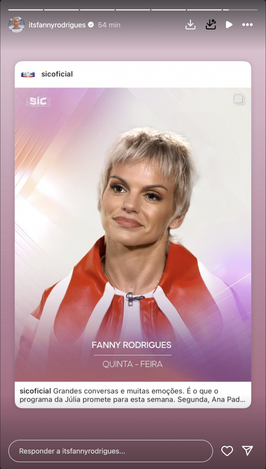 Absent from television, Fanny Rodrigues accepts an invitation from SIC: “An interview about her life and career”