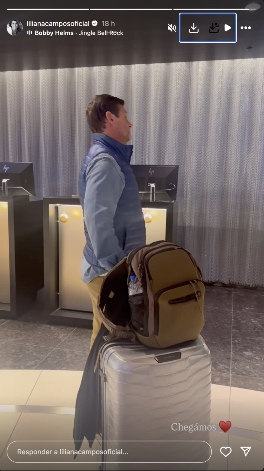 “We have arrived”. Liliana Campos reveals ‘getaway’ with her husband