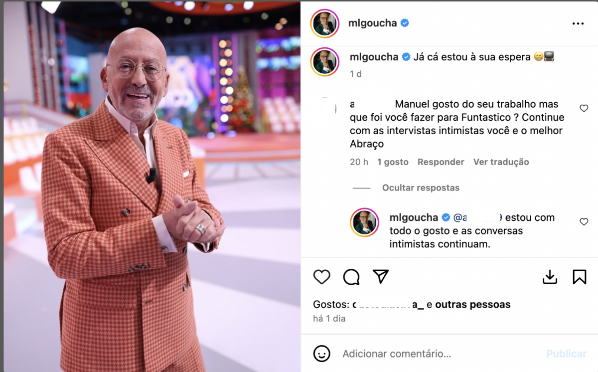 “What did you do for Funtástico?”. Manuel Luís Goucha responds to ‘criticism’ of fan