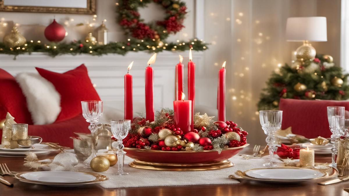 The table set for New Year's Eve