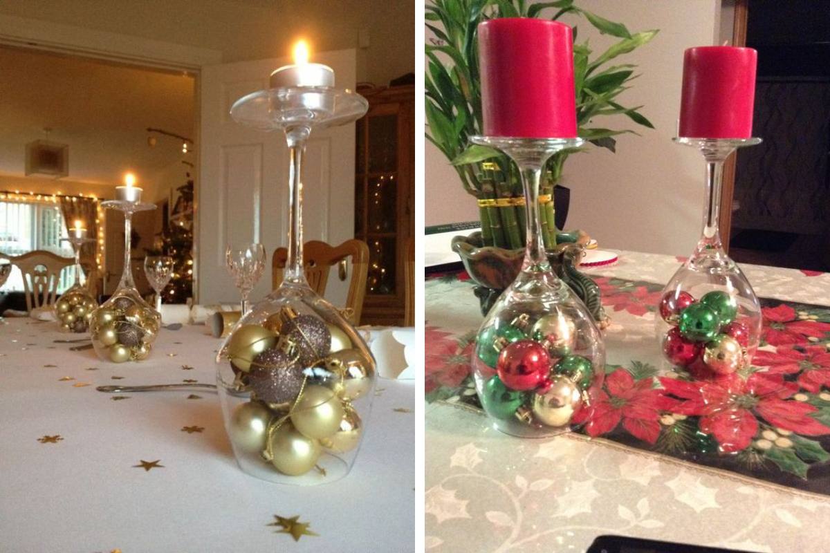 Mismatched glasses: here are the most beautiful Christmas decorations