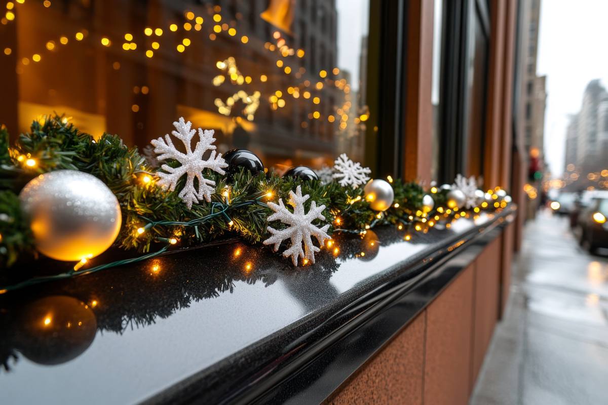 Decorate the windows for Christmas