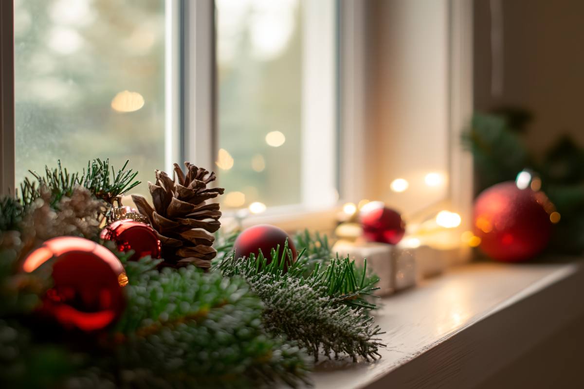 Decorated windowsills