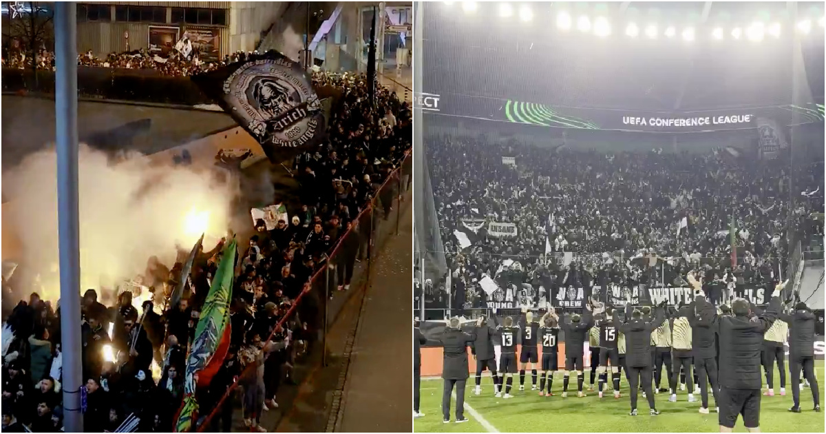 Vitória fans thrashed Switzerland inside and outside the stadium