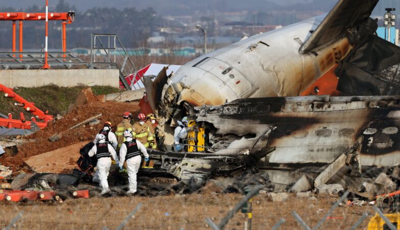 Plane crash in South Korea kills 179 people. There are two survivors