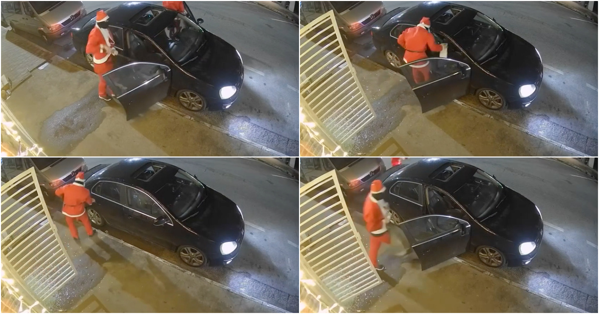 Duo dressed as Santa Claus carries out robbery at computer store