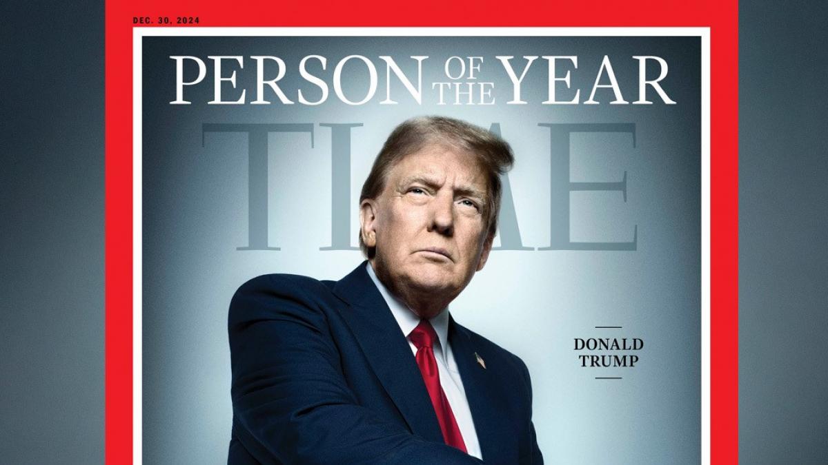 On the cover: Trump, chosen person of the year by 'Time' magazine