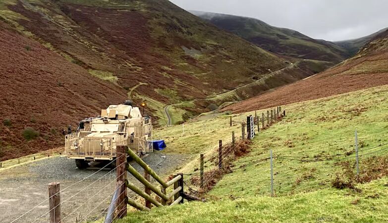 For the first time, a British soldier fired a laser weapon