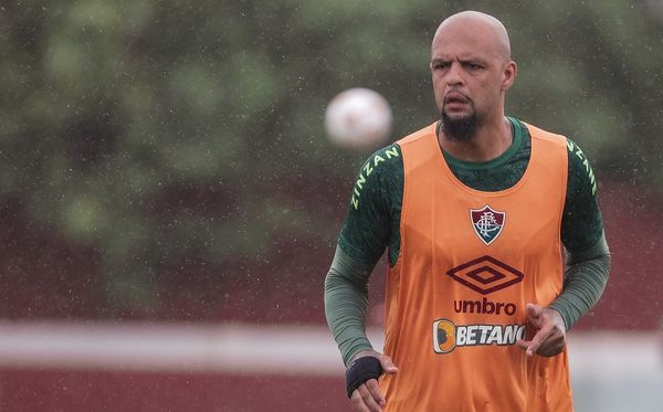 Felipe Melo in Fluminense training